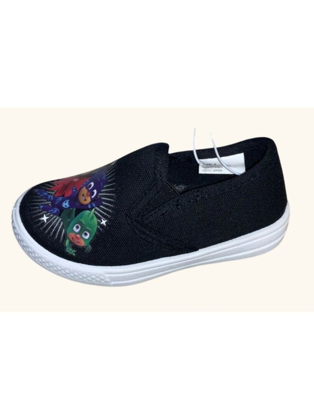 PJ Masks Black Slip-On Canvas Shoes Size 6 Kids Casual Sneakers With Tags - Picture 4 of 16